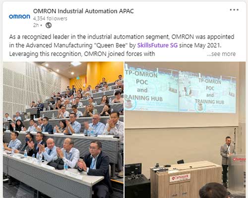 OMRON-and-Temasek-Polytechnic-Partnership OMRON and Temasek Polytechnic Forge Partnership