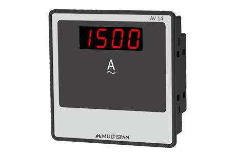 Multispan Ampere Meter: Digital 1Ø AC
