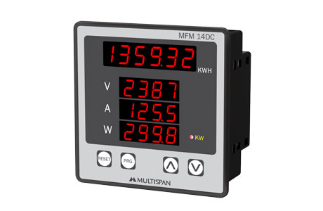 Multispan DC Ampere Panel Meter