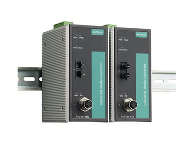 Moxa Fiber to Ethernet Converter - PTC-101-M12 Series