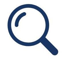 Magnifying glass icon representing buyers searching for industrial products on IndMALL